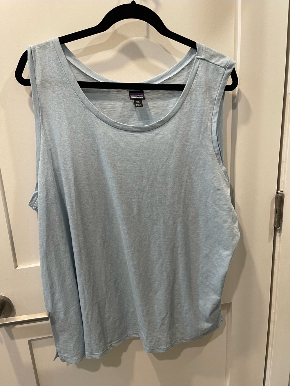 Patagonia Women's Pale Blue Sleeveless Crew Tank sz XXL